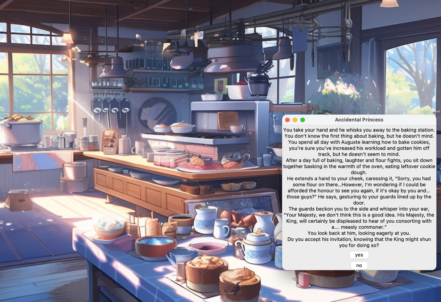 the kitchen scene